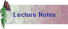 Lecture Notes