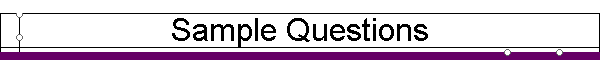 Sample Questions