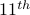 11^{th}